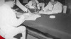 Penandatanganan Naskah Perjanjian Persahabatan antara Pemerintah Indonesia dengan Pemerintah Irak, 30 April 1956 oleh Menteri Luar Negeri Roeslan Abdulgani dan Duta Besar Irak untuk Indonesia Abdul Muthalib Amin Al-Hasyimy di Kementerian Luar Negeri RI.