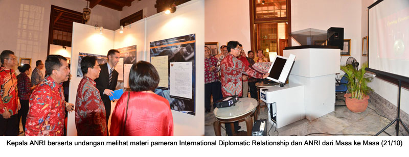 ANRI Gelar Pameran International Diplomatic Relationship dan ANRI dari Masa ke Masa