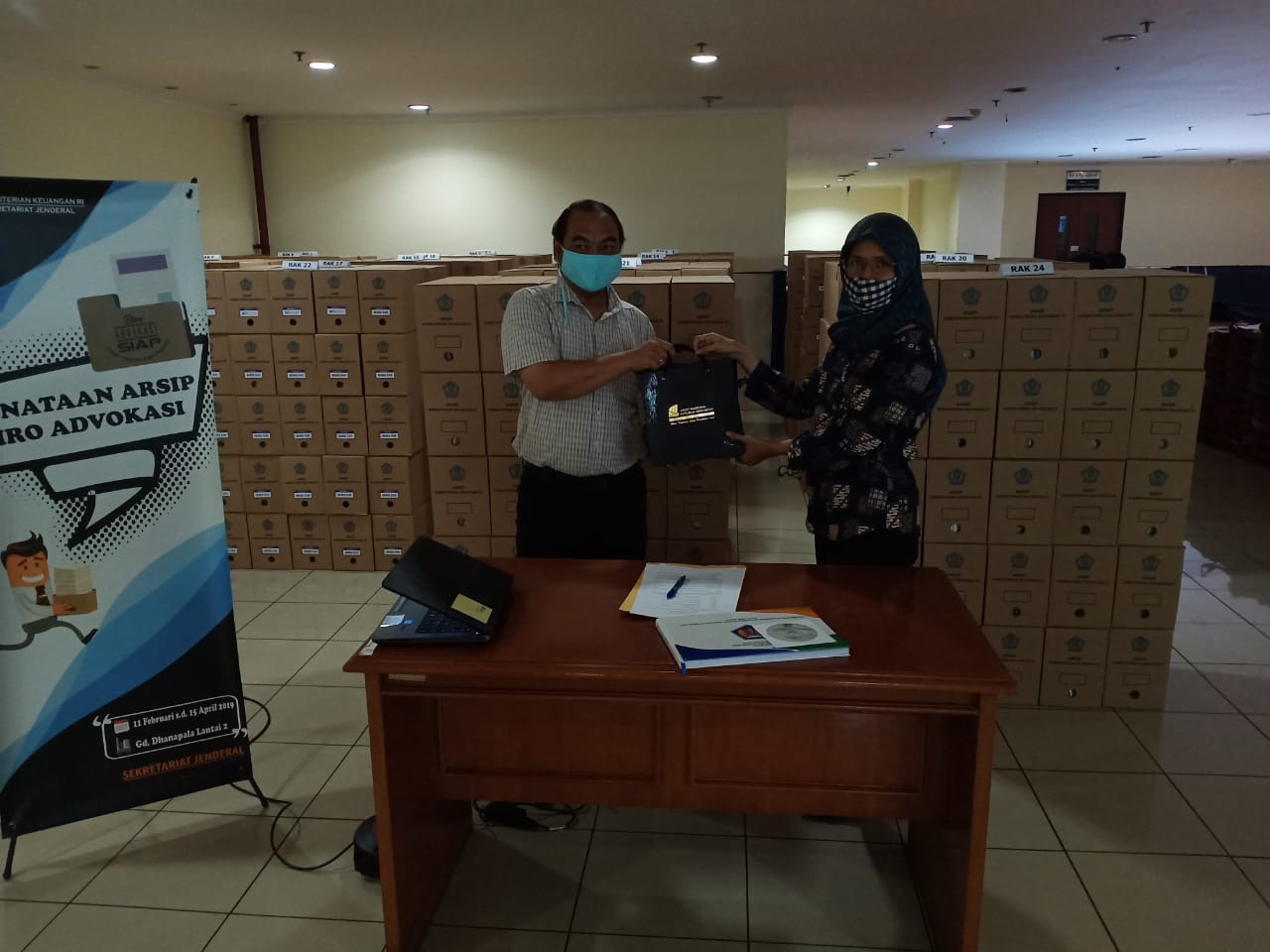 Pusat Jasa Kearsipan selesaikan Penataan Arsip Biro Advokasi, Kementerian Keuangan Republik Indonesia.