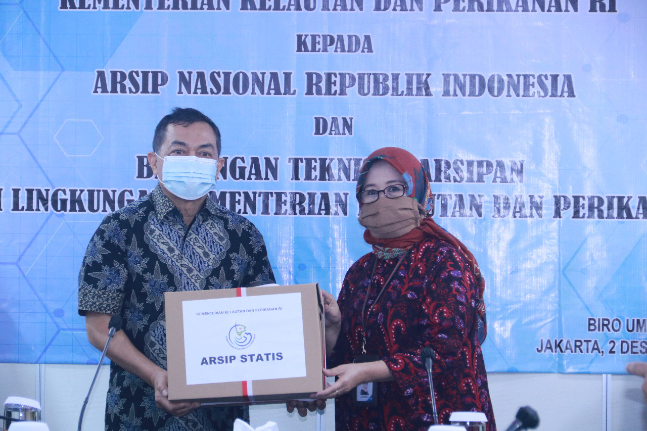 Serah Terima Arsip Statis Kementerian Kelautan dan Perikanan Republik Indonesia kepada Arsip Nasional Republik Indonesia