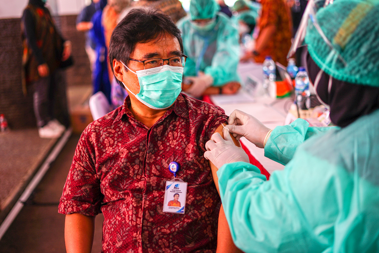 Pelaksanaan Vaksinasi Covid-19 di Lingkungan Arsip Nasional Republik Indonesia