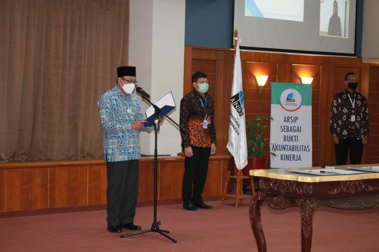 Upacara Pengambilan Sumpah Jabatan dan Pelantikan Pejabat Fungsional di Lingkungan Arsip Nasional Republik Indonesia