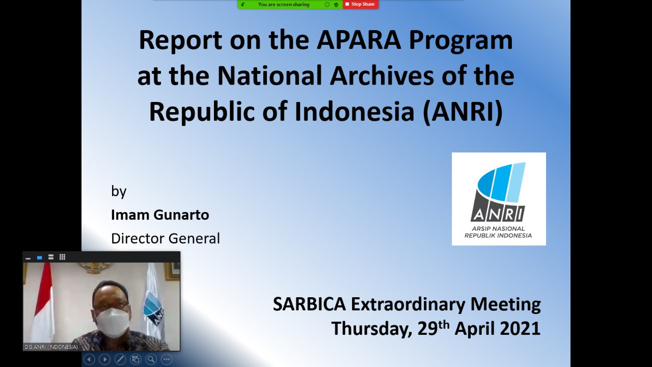 SARBICA Extraordinary Meeting on ASEAN Pandemic Response Archives (APARA)