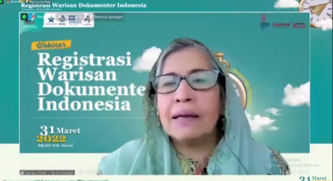 SEMINAR REGISTRASI WARISAN DOKUMENTER INDONESIA : MEMORIMU, MEMORI KITA BERSAMA
