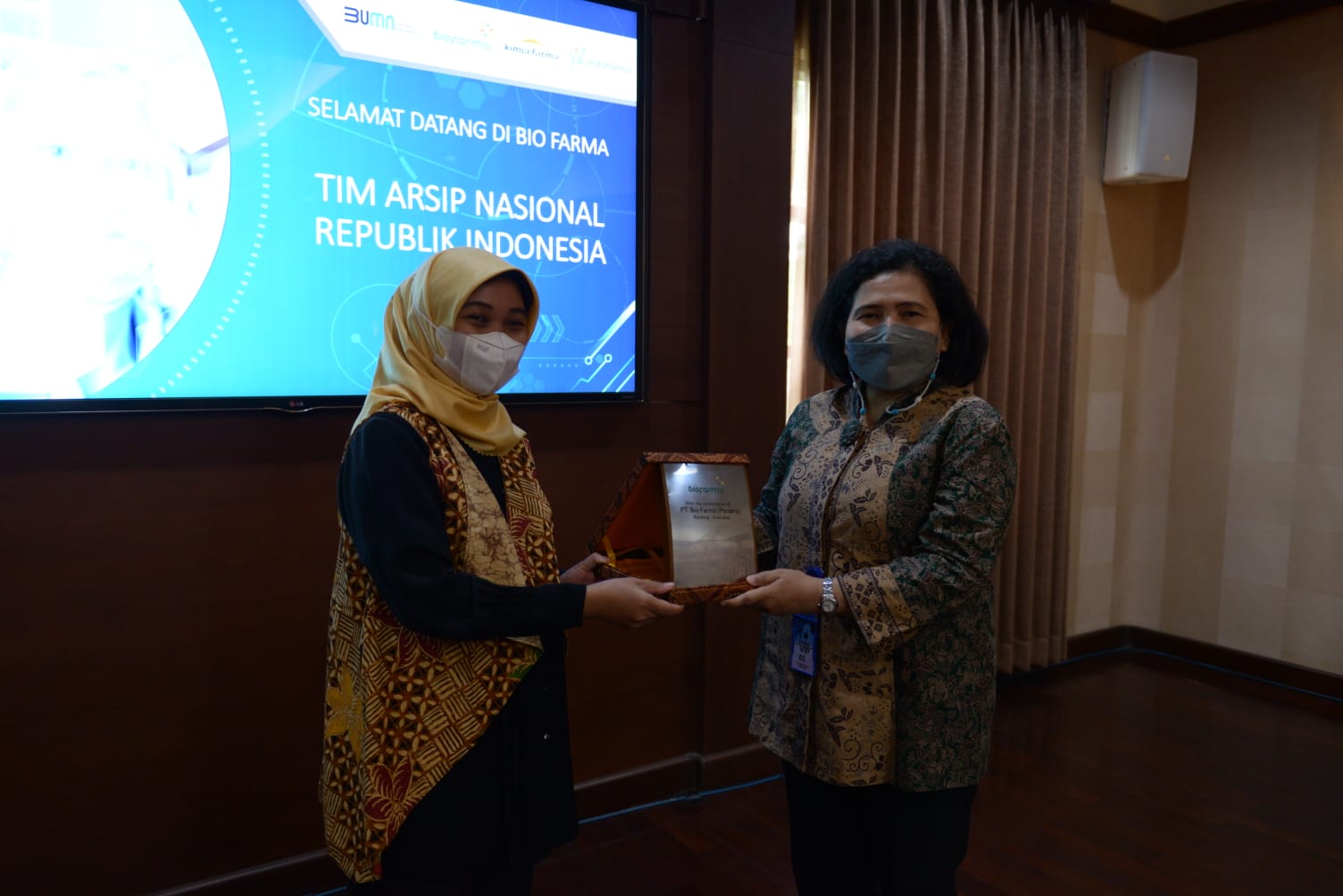Kunjungan Kerja ANRI Ke PT.Biofarma Dalam Rangka Penyelamatan Arsip Covid-19