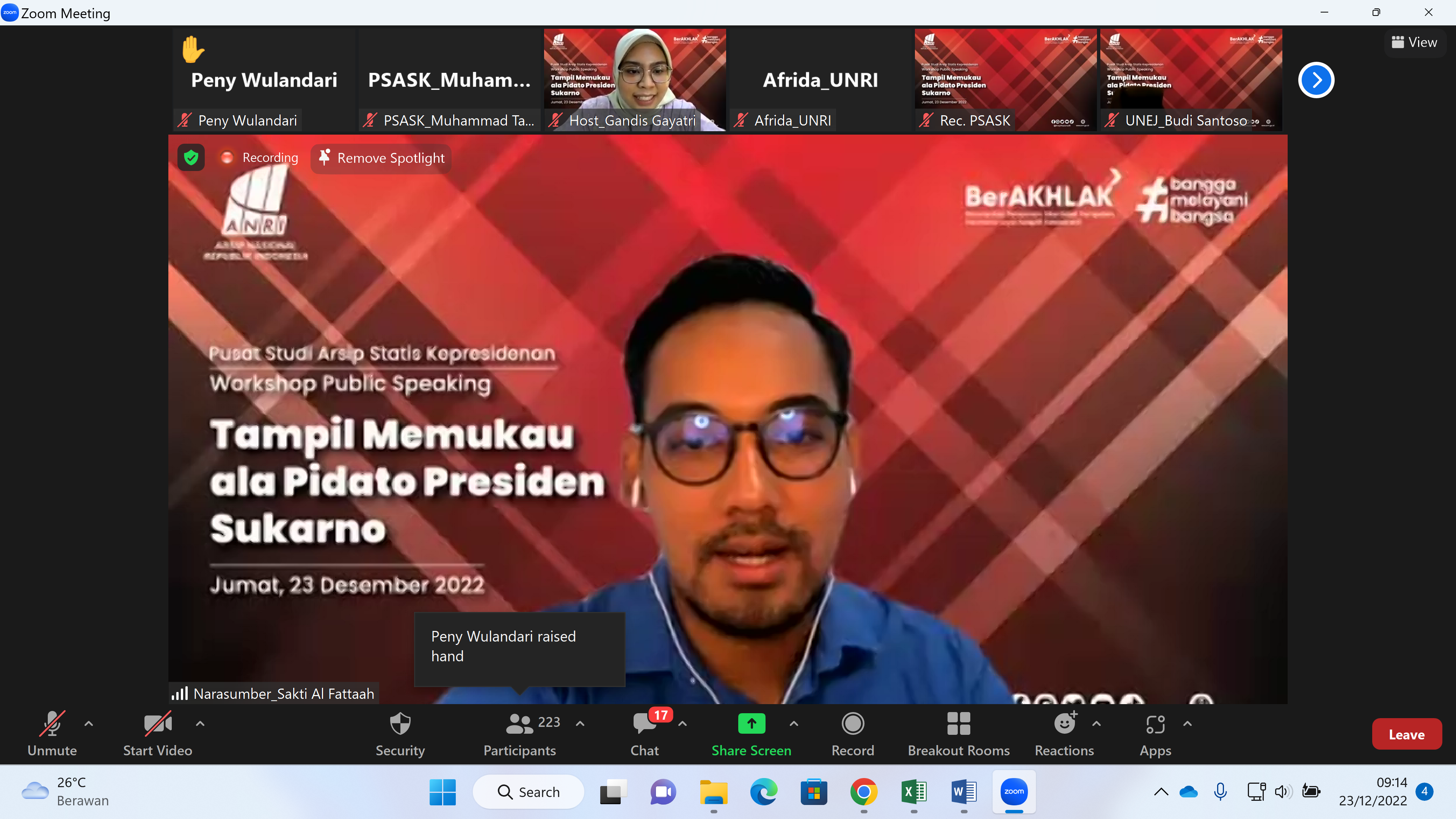 PSAS Kepresidenan Selenggarakan Workshop Public Speaking "Tampil Memukau ala Pidato Presiden Sukarno"