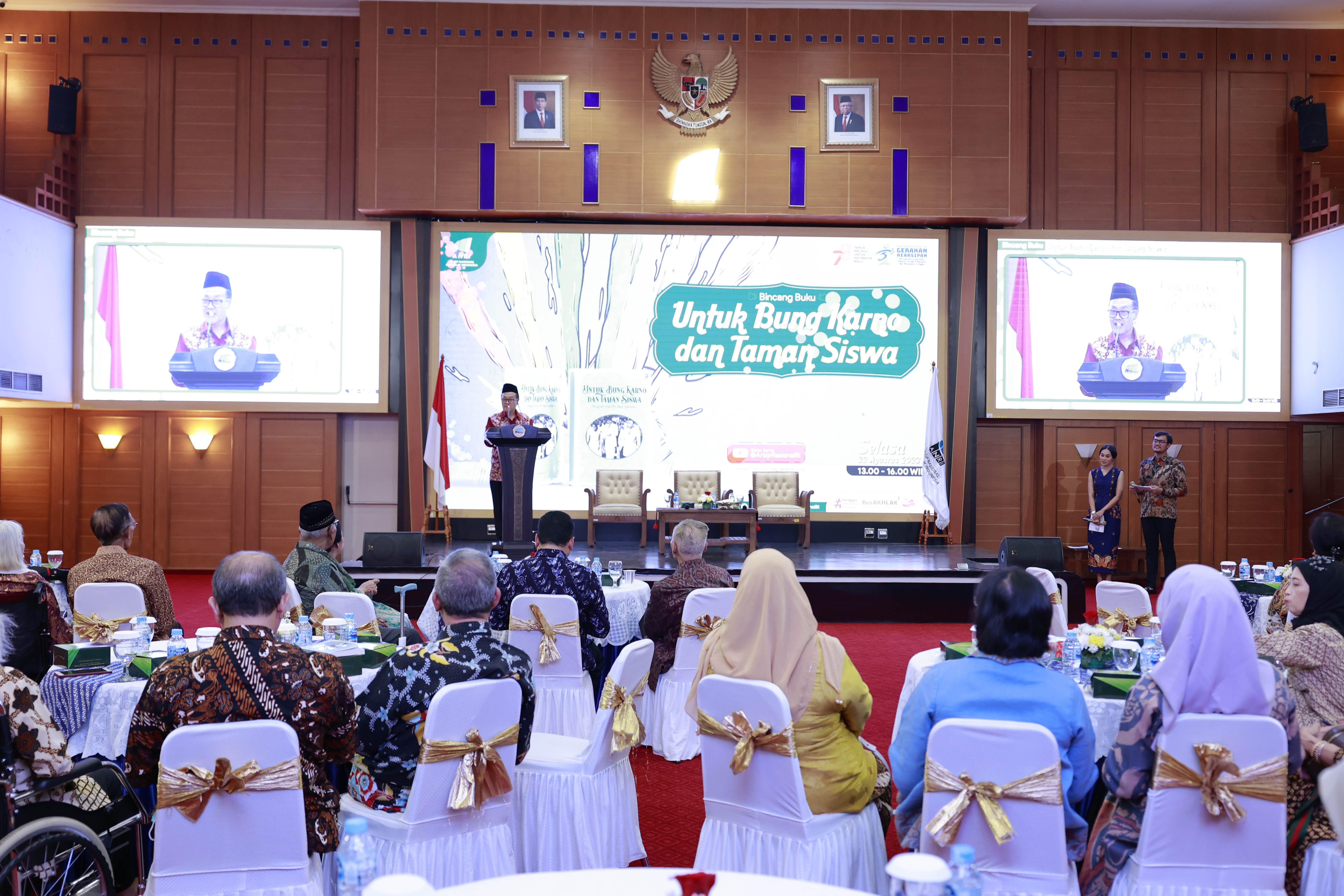 ANRI dan Penerbit KPG bekerjasama untuk menggelar Bincang Buku Untuk Bung Karno dan Taman Siswa
