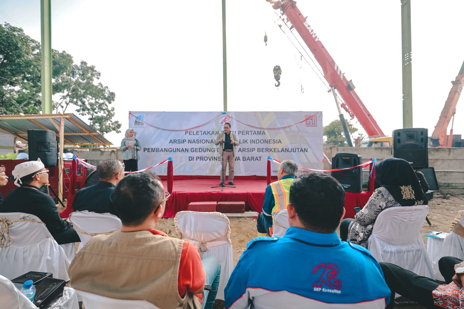 Peletakan Batu Pertama Pembangunan Gedung Depot Arsip Berkelanjutan di Provinsi Jawa Barat