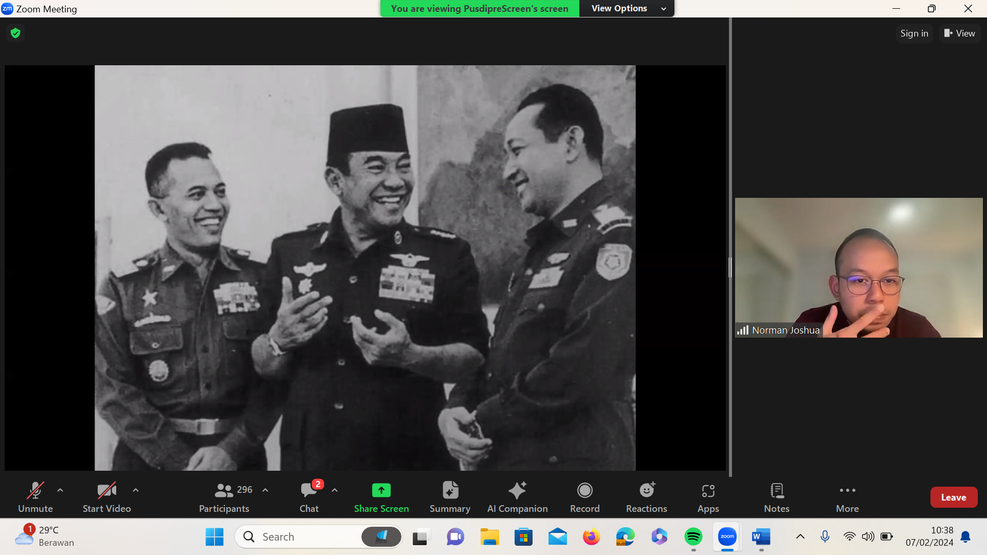 Pusdipres Gelar DOP Seri 4: Konsep Pertahanan dan Keamanan Era Presiden Sukarno dan Soeharto