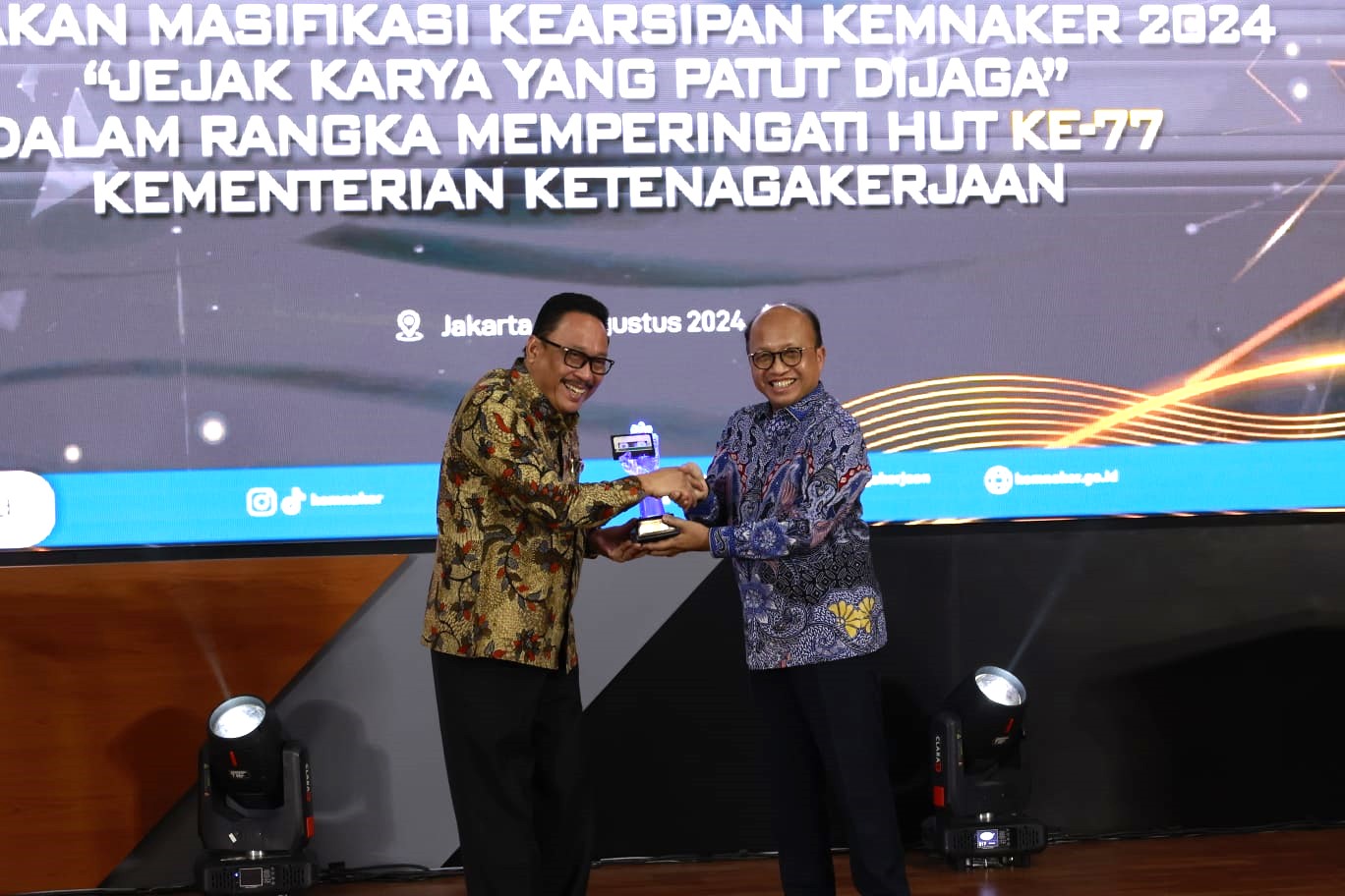 Kemnaker serahkan arsip statis ke ANRI