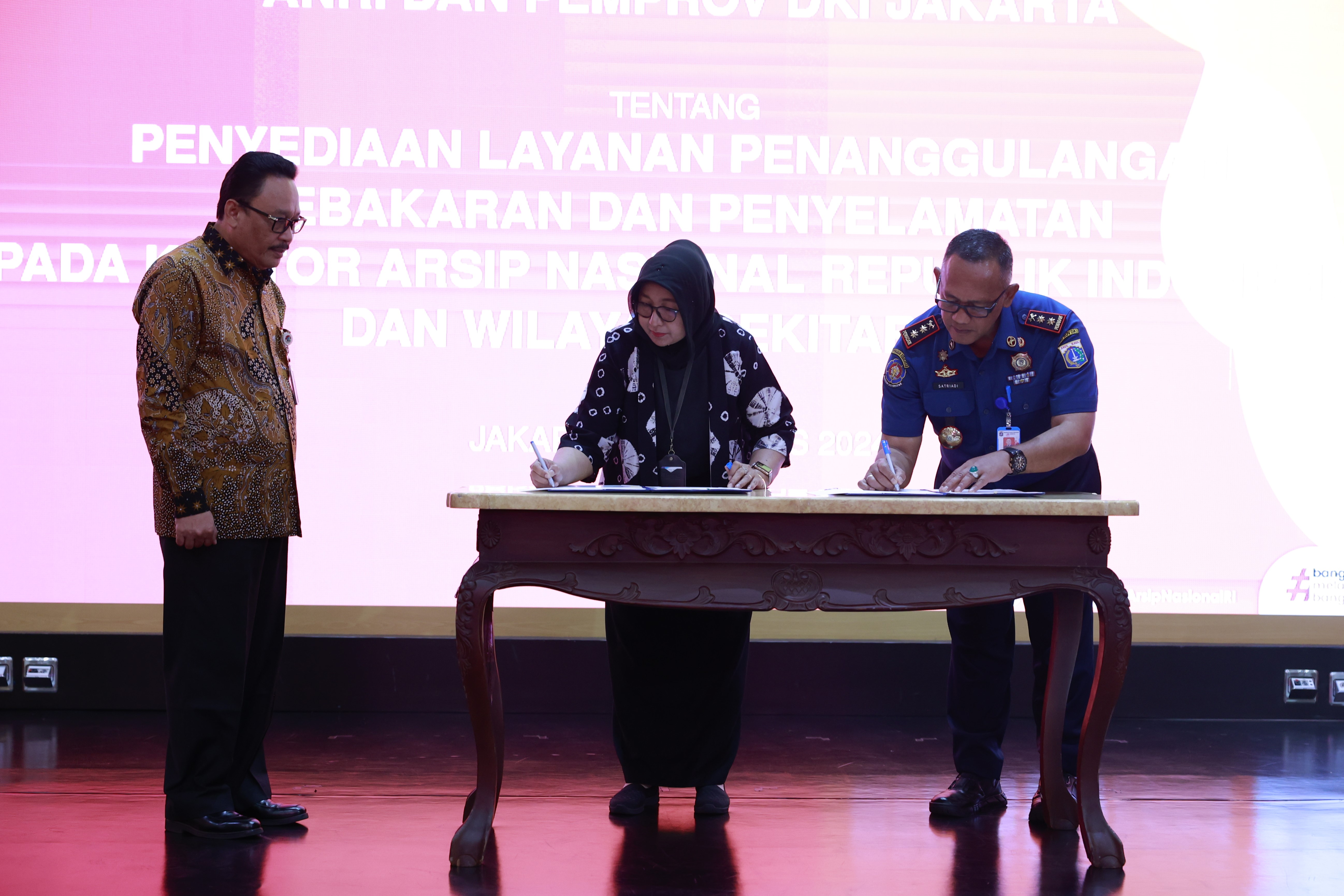 ANRI Tanda Tangani Kerja Sama Penyediaan Layanan Penanggulangan Kebakaran dan Penyelamatan