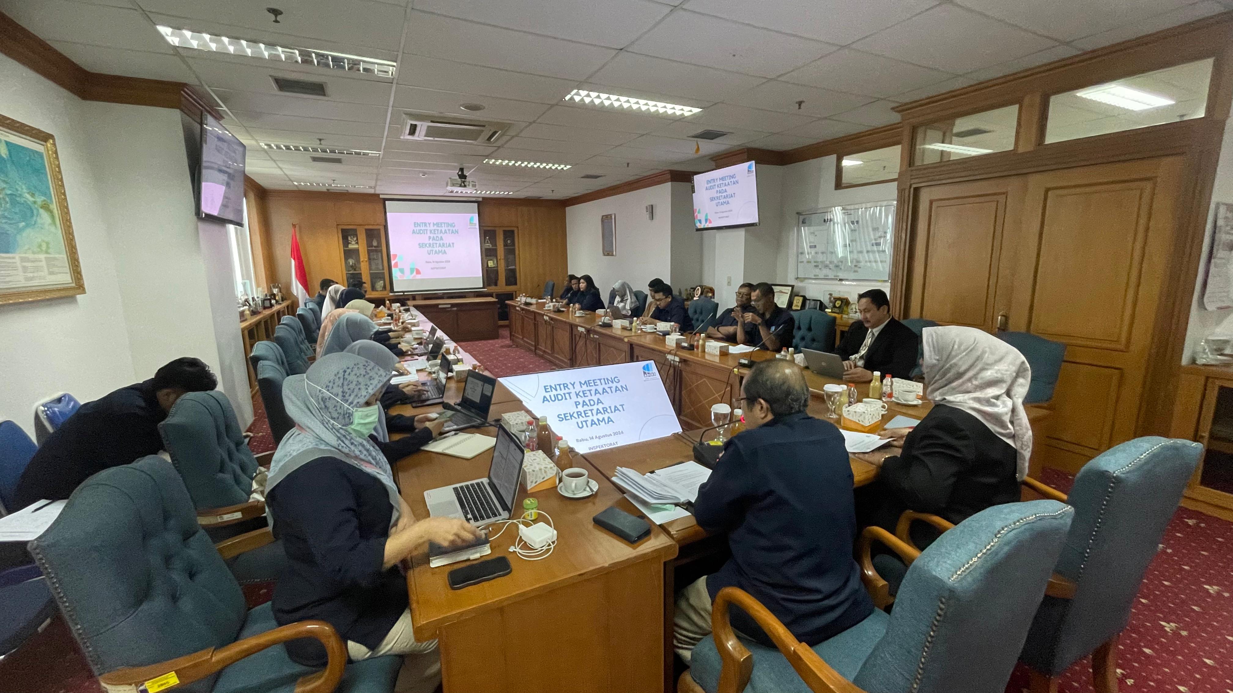 Audit Ketaatan, Inspektorat selenggarakan Rapat Entry Meeting Audit Ketaatan di Lingkungan Sekretariat Utama ANRI