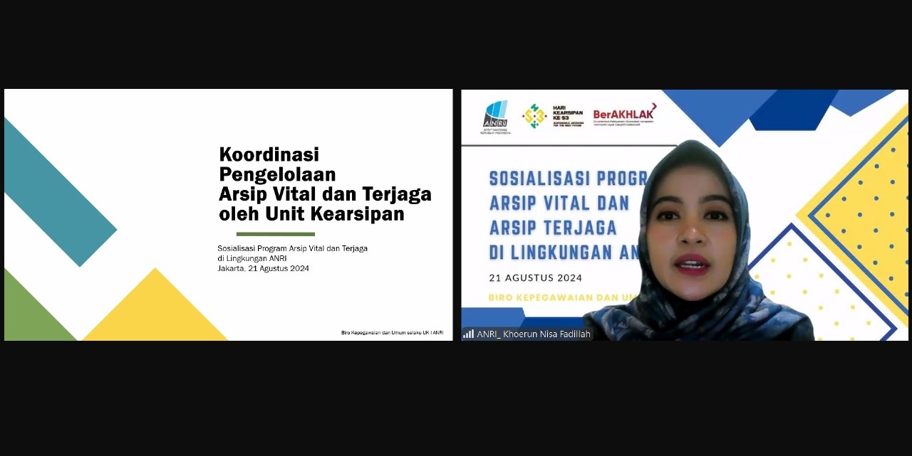 Sosialisasi Program Arsip Vital dan Arsip Terjaga di Lingkungan ANRI