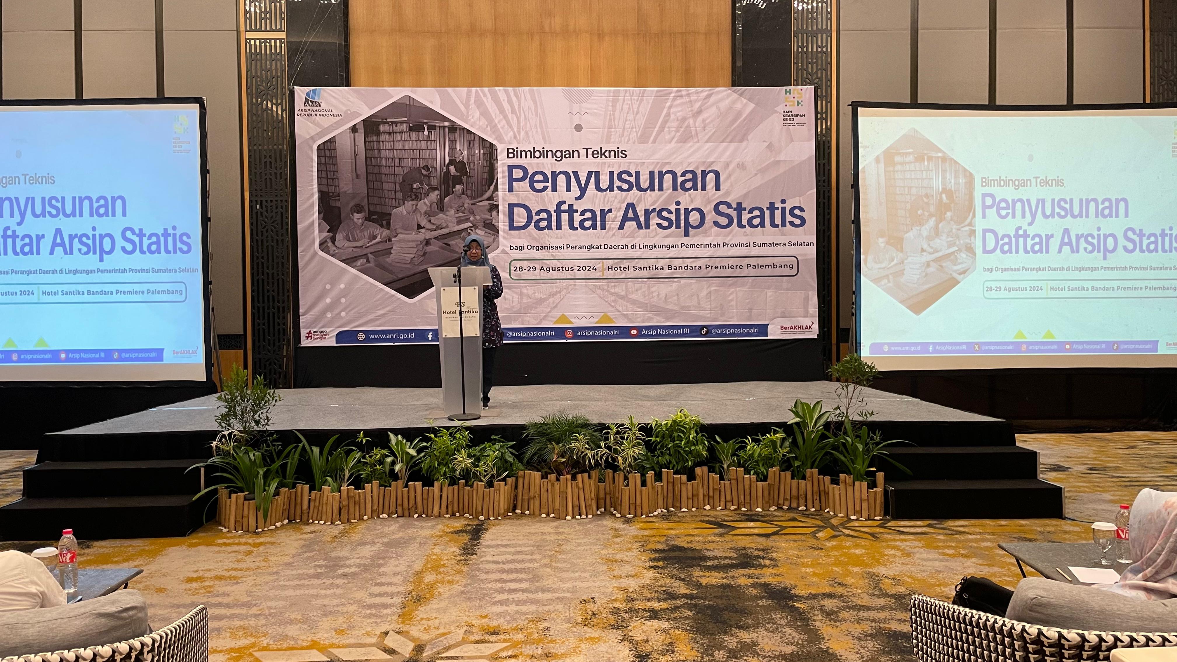 ANRI Laksanakan Bimtek Penyusunan Daftar Arsip Statis bagi OPD di Lingkungan Pemerintah Provinsi Sumatera Selatan