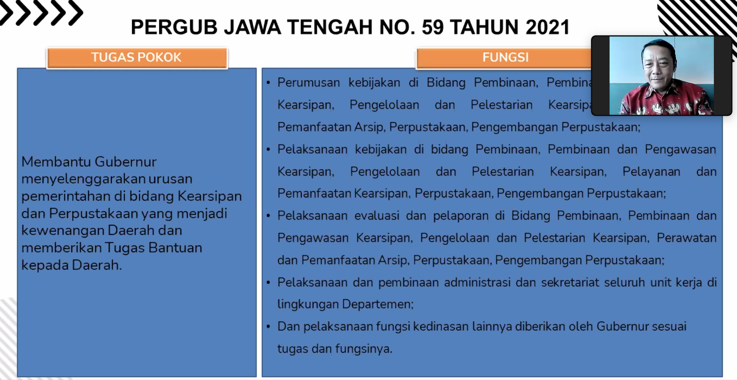 Pemerintah Daerah Provinsi Hadiri Rakor Monev Pengawasan Kearsipan Pemerintah Daerah Tahun 2024 secara daring