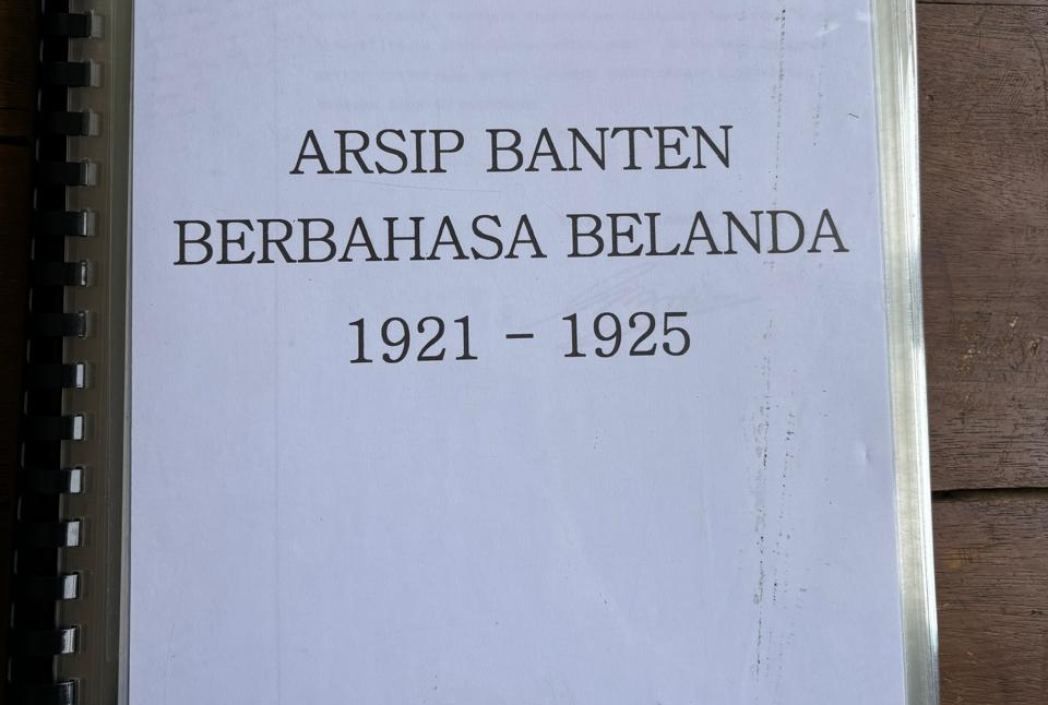 Identifikasi Arsip Berbahasa Belanda di Provinsi Banten