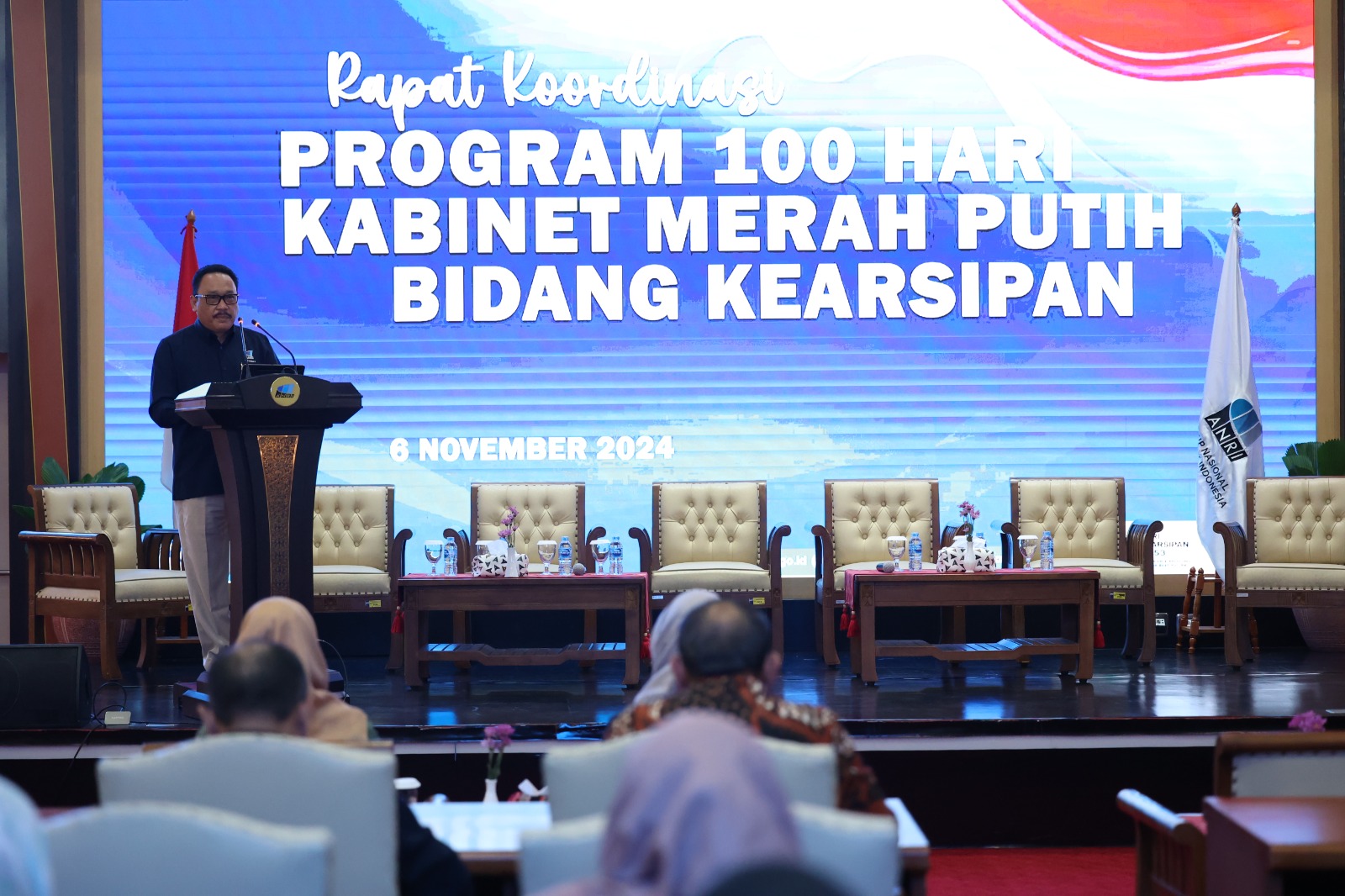 Rapat Koordinasi Program 100 Hari Kabinet Merah Putih Bidang Kearsipan