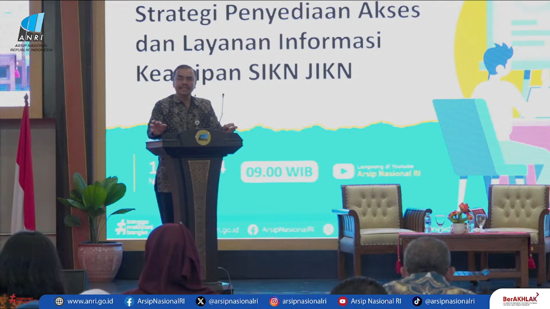 Rapat Kerja Teknis Strategi Penyediaan Akses dan Layanan Informasi Kearsipan SIKN JIKN