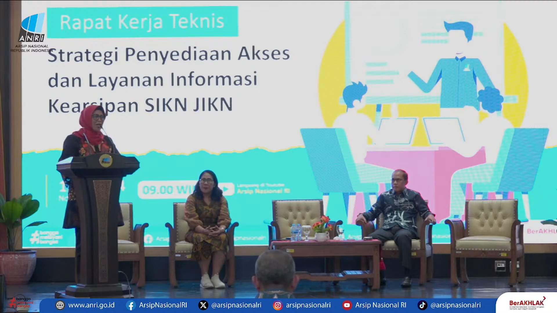 Rapat Kerja Teknis Strategi Penyediaan Akses dan Layanan Informasi Kearsipan SIKN JIKN