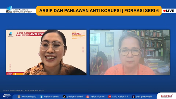 ANRI Gelar Webinar Arsip dan Pahlawan Antikorupsi