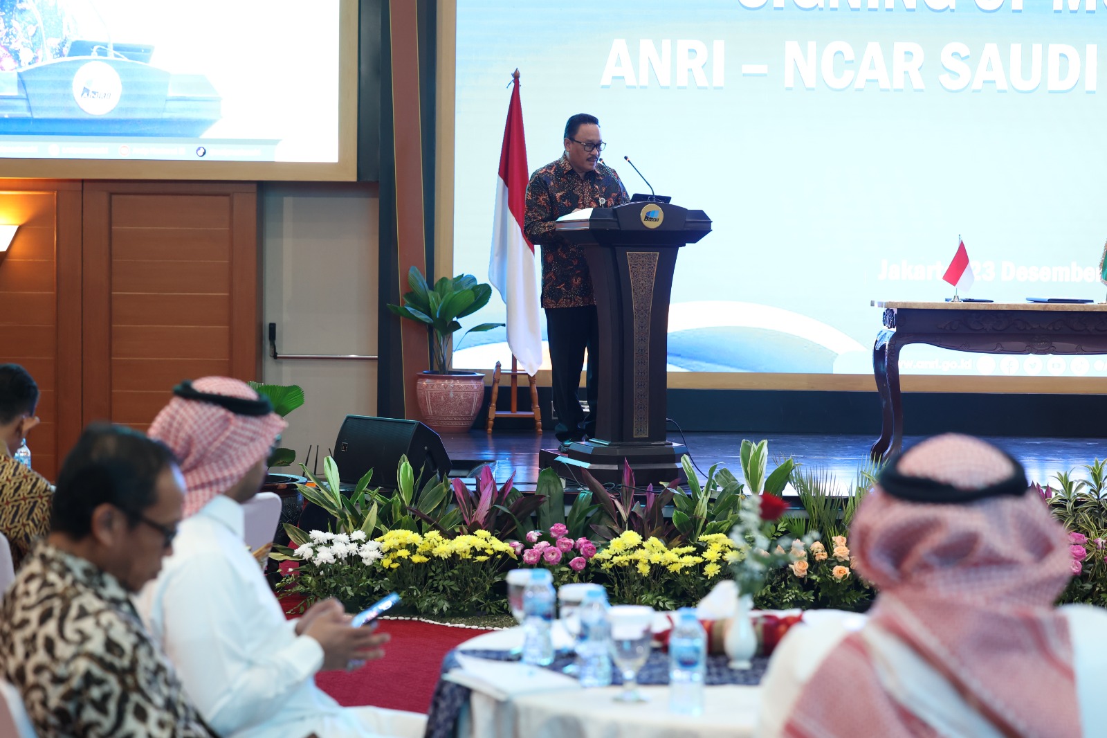 ANRI dan NCAR Kerajaan Arab Saudi Tingkatkan Kerja Sama Pengelolaan Arsip