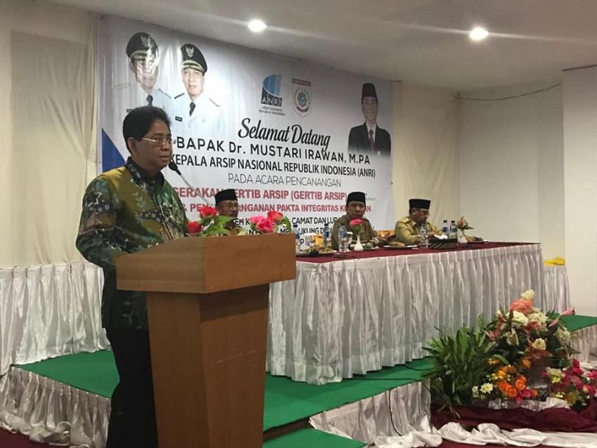 Kepala ANRI menghadiri pencanangan GNSTA di Sumbawa barat