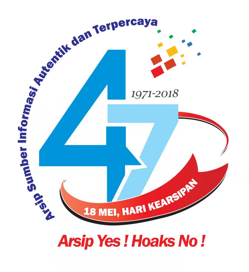 Logo hari kearsipan ke-47 tahun 2018