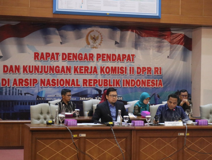 Beri Perhatian Serius Bidang Kearsipan, Komisi II DPR RI Laksanakan Rapat Dengar Pendapat di ANRI