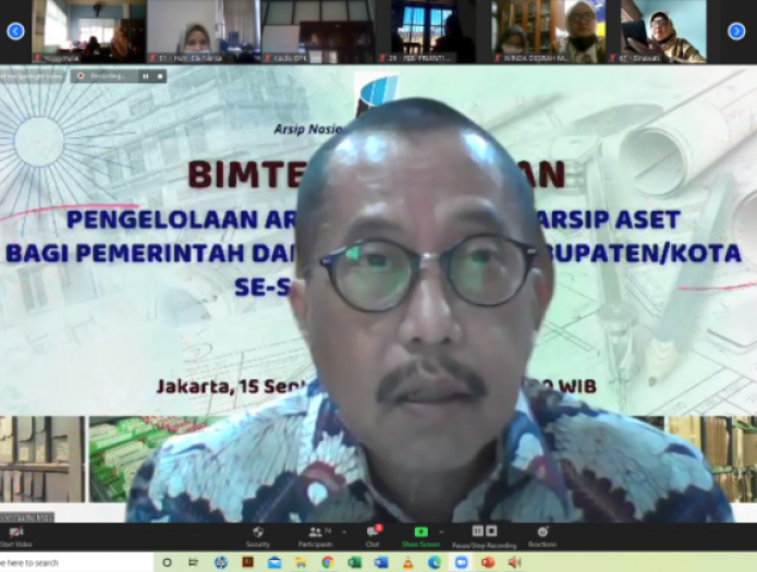 ANRI Selenggarakan Bimtek Pengelolaan Arsip Terjaga dan Arsip Aset Bagi Pemerintah Daerah se Sumatera Barat