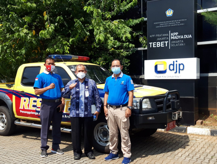 Tim Task Force ANRI Terjun Berkoordinasi dalam Penyelamatkan Arsip Terdampak Kebakaran di Kantor Pelayanan Pajak (KPP) Pratama Tebet