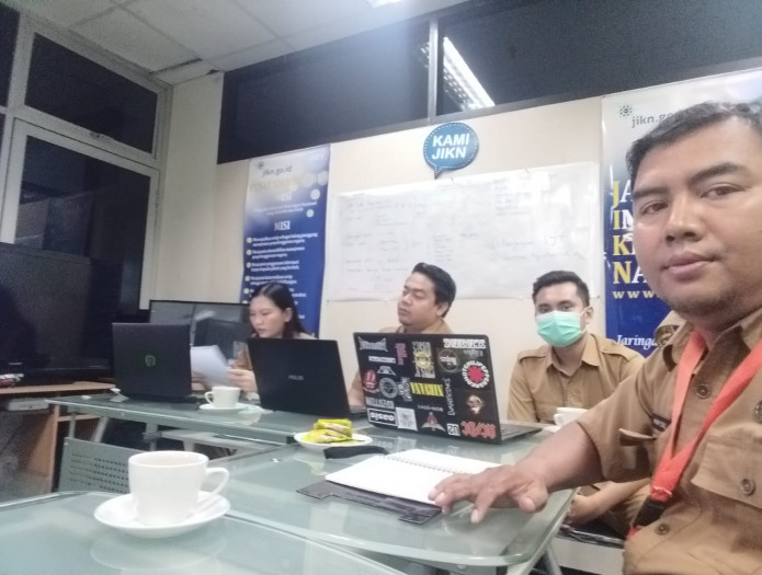 Tim Pengelola SIKN BNPP RI  Bimtek di  Pusat Jaringan SIKN JIKN ANRI