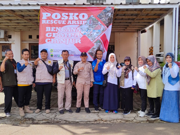 Kolaborasi ANRI dan 3 LKD dalam Penyelamatan Arsip Vital Masyarakat Cianjur