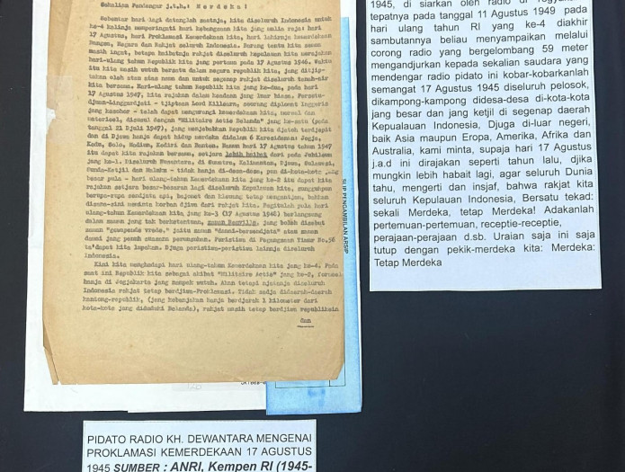 Pameran Binar Bulan Agustus Angkat Tema  Pidato KH. Dewantara Mengenai Proklamasi Kemerdekaan 17 Agustus 1945