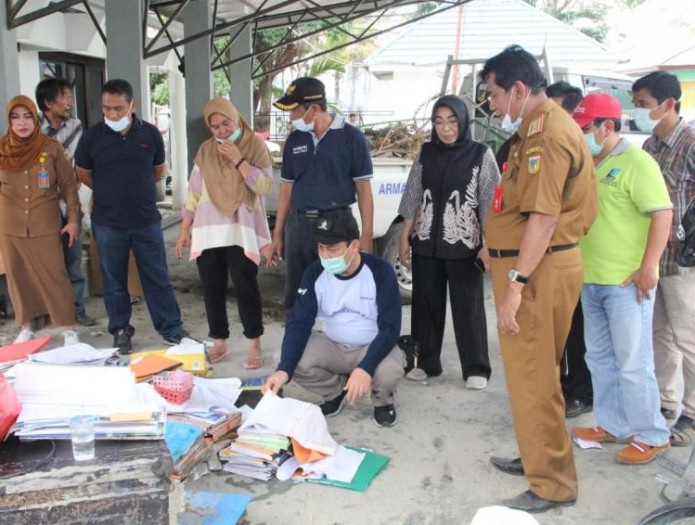 Tim Task Force ANRI Lanjutkan Identifikasi Arsip Terdampak Bencana di Palu