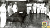 Foto Walikota Jakarta Suwirjo saat memberikan Sambutan pada  Upacara Peringatan 8 Bulan berdirinya Republik Indonesia dan Gedung Balaikota. 17 April 1946. Sumber : ANRI. IPPHOS 1945-1950 No. 85