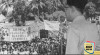 Foto Wakil Presiden Muhammad Hatta memberikan sambutan pada saat kunjungan ke Mataram, 25 April 1952.   Sumber: ANRI. Kempen No. 520425 NN 122