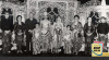 Presiden Soeharto dan Ibu Tien menghadiri Resepsi Pernikahan putri bapak Sampurno di Pendopo Agung Sasono Utomo TMII. Jakarta , 2 Agustus 1987. Sumber : ANRI, Sekretariat Negara 1966-1989 No. 405