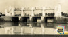 Potret kondisi Pintu Air di Pejompongan pada 24 Januari 1953. Dari saluran ini airnya diolah untuk kebutuhan air bersih bagi warga Jakarta. Saat ini lebih dikenal dengan Pintu Air Karet. Sumber : ANRI, Kempen RI Jakarta 1953 No.13133