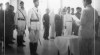 Pelantikan Jenderal Soedirman sebagai Pemimpin TNI  pada acara pelantikan anggota TNI di Gedung Agung, Yogyakarta, 28 Juni 1947. Sumber : ANRI, IPPHOS 1945-1950 No. 559