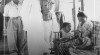 Kunjungan Presiden Sukarno berserta Ibu Fatmawati ke Asrama Invaliden, asrama bagi pejuang dan keluarganya yang mengalami cacat di saat perang Yogyakarta 23 Oktober 1949.