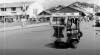 Kendaraan roda tiga sebagai alat transportasi dalam kota di Manado. 28 November 1955.