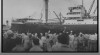 Suasana Pelabuhan Tanjung Priok saat pemberangkatan jamaah haji asal Indonesia pada 10 Juli 1950.