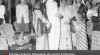 Presiden Sukarno didampingi Ibu Negara Fatmawati saat menghadiri acara kongres wanita seluruh Indonesia di Yogyakarta 27 Agustus 1949.