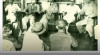 Suasana Pengumuman Resmi Pembentukan Kabinet Pertama RI, 4 September 1945. Tampak duduk dari kiri ke kanan ; Juru Bicara Negara Soekardjo Wirjopranoto, Menteri Luar Negeri Achmad Soebardjo, Sukarno, Moh. Hatta & Menteri Dalam Negeri  RAA Wiranata Kusumah
