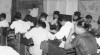 Foto kegiatan belajar anak piatu di Sekolah Rendah Desa Poetra di Lenteng Agung Jakarta. 8 Mei 1951.