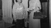 Foto Vice Chairman of the Board of Governors of the American National Red Cross (Palang Merah Amerika), Margarette Hicky (kanan) berkunjung ke Markas Besar Palang Merah Indonesia, 4 November 1952