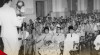 Foto Perayaan Nuzulul Quran di Istana Negara pada 9 Juni 1952. Nampak Ketua Panitia Perayaan Nuzulul Quran K.H. Abdul Gaffar Ismail (ayah penyair Taufiq Ismail) menyampaikan laporan di hadapan Presiden Sukarno dan peserta.