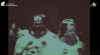 Cuplikan layar siaran TVRI pada peluncuran Misi Apollo 11 yang membawa tiga astronot Amerika; Neil Armstrong, Buzz Aldrin, dan Michael Collins, dalam perjalanan untuk mendarat di Bulan. 16 Juli 1969.