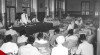 Suasana pembukaan Konferensi Kementerian Agama dengan Serikat-serikat Islam yang tidak berpolitik di Hotel Des Indes, Jakarta. 6 November 1951